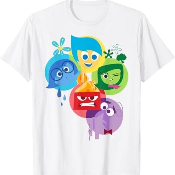 Renee F Other - Disney Pixar Inside Out Simple Group Shot Shirt Animated Movie Character Graphic